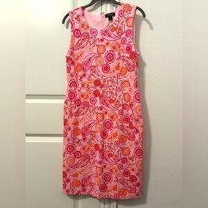 Lands End Pink Paisley Dress